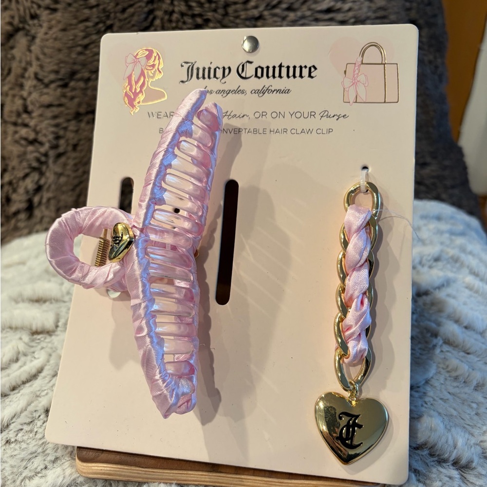 Juicy Couture Pink and Gold Hair Accessory Set